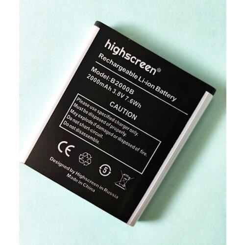 B-TAIHENG 2000mAh B2000B Battery For Highscreen WinWin win win B2000B B2000 Mobile phone battery