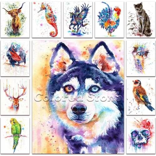 Diamond embroidery Animal dog cow horse 5D Diamond painting Cross stitch chicken lion Full Square Diamond mosaic cat deer bird