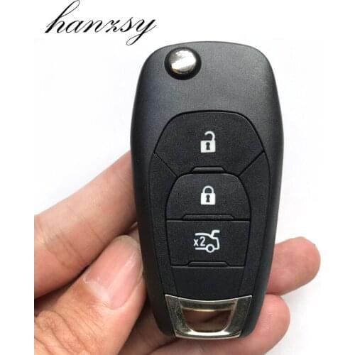 10Pcs 3 Button Remote Key shell Case For Chevrolet Captiva Cruze Aveo Spark Flip Folding key Fob blank Cover with HU100 Blade