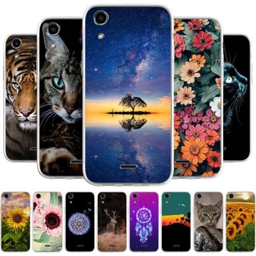 Case For Wiko Rainbow Cartoon Phone bags Cover For Explay fresh Soft TPU Coque Capa Animal Painted Phone Fundas Bumper