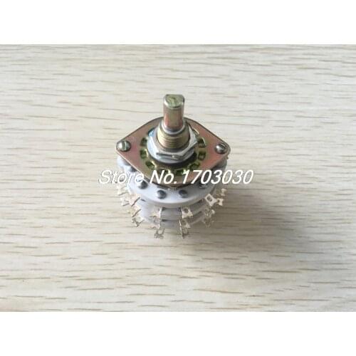 6mm Dia Shaft 3P8T 3 Pole 8 Position Band Channel Selector Rotary Switch