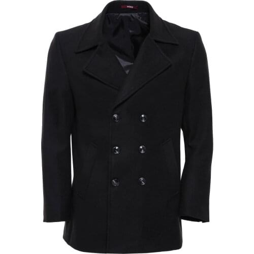 Double Breasted Cachet Black Coat