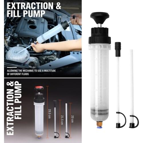 200cc Oil Fluid Extractor Fluid Pump Manual Suction Vacuum Fuel Transfer