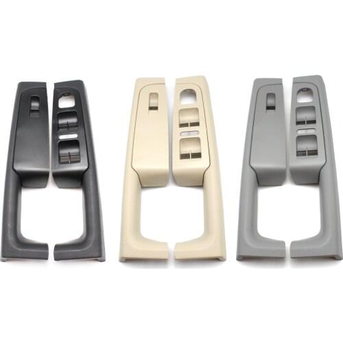 KUMMYY 2PCS Front Inner Door Handle Armrest Frame Switch Control Panel Trim 3TD867157A for Skoda Superb 2008-2013