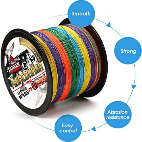 New fishing thread 300M super line 8x Braided line fishing strong 130-300LB pe fiber braid wire 0.63 0.68 0.80 1.0mm sea fishing