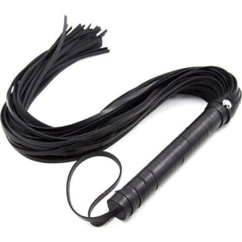 Hot 48cm Faux Leather Whip Horse Racing Whip Chicot Whip Queen Party Black Riding Crops Horse Entertainment Rides