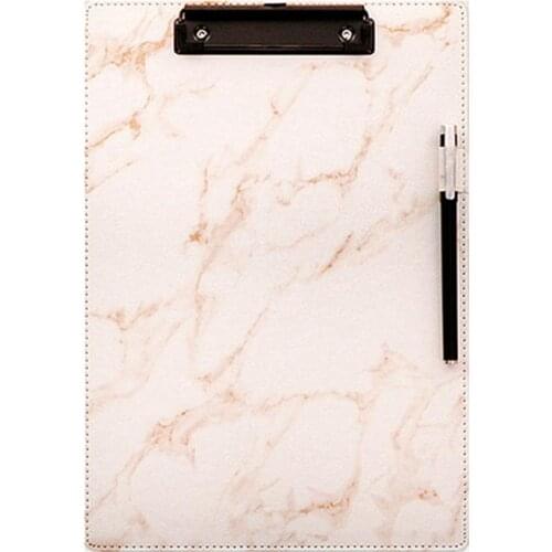 Marble A4 Size Clipboard File Folder Stationery Board Hard Board Writing Plate Clip Report Office Supplies for Office School