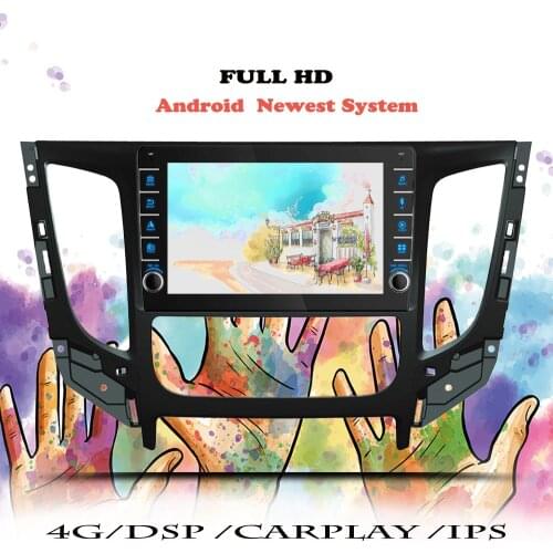 Multimedia Video Player For Mitsubishi L200 5 2015 2016 2017 2018 2019 Car Auto Radio Android Navigation GPS 2 din DVD Cassette