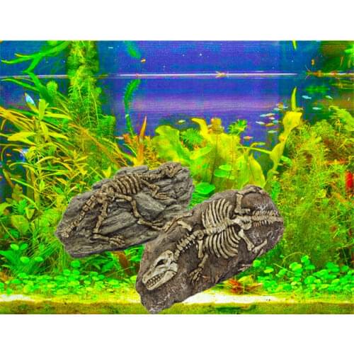 New High Imitation dinosaur skull fossil Landscaping Ornaments Aquarium Tank Decoration
