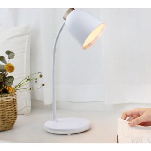 New Reading Three Color Lights Led Silicone Charging Touch Bed Headlamp