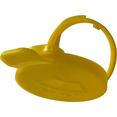 Car Windshield Washer Bottle Yellow Nozzle Cap Cover/ Reservoir Cap Lid for Saab 9-3 SS (03-) 9-5 (98-10)