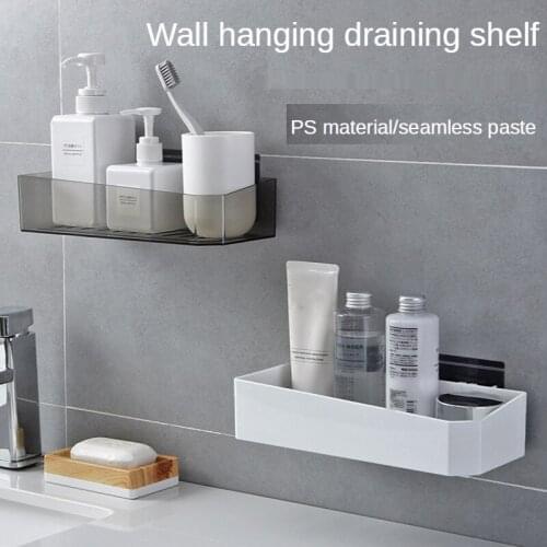 Bathroom Shelf Cosmetic Racks WC Shampoo Holder Wall Mount Kitchen Storage Shelves Shower Caddy Organizer Home Bath Accessories