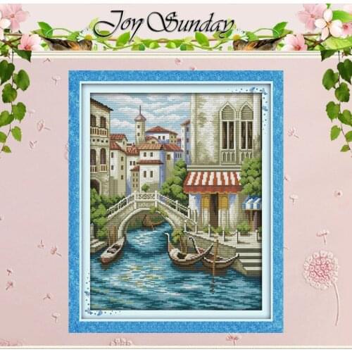 Natural Scenery Patterns Counted Cross Stitch 11 14CT Cross Stitch Set Wholesale Chinese Cross-stitch Kits Embroidery Needlework