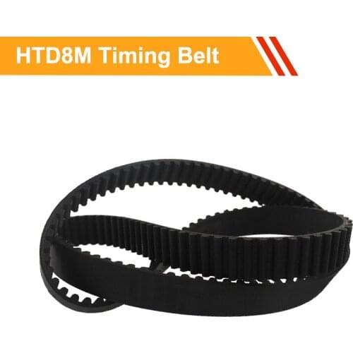 HTD8M Timing Belt 8M-1472/1480/1488/1496/1504/1512/1520/1528/1536/1544/1552mm Rubber Belts Round For 8M Timing Pulleys