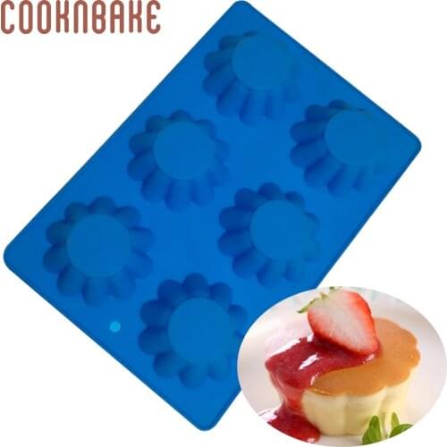 COOKNBAKE Silicone Mold for Soap Cake Baking Flower shape Jelly Pudding Pastry Mould Ice Chocolate Biscuit cake bakeware Form