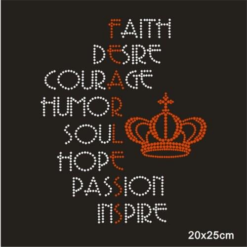 Rhinestone Transfers T-Shirt Sticker Custom Iron-On Transfers Stickers Garment Rhinestone Crafts 10Pieces/lot Clothes Applique