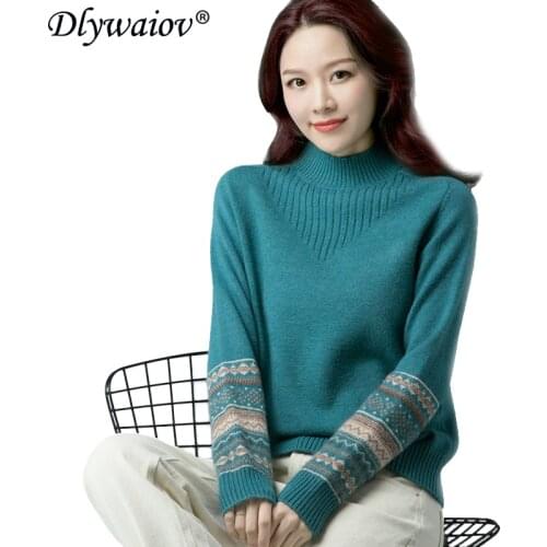 Korea style Ladies sweater 2021turtleneck sweater Women New Pullover sweater Autumn winter Loose Tops casual Female Jumper Femme