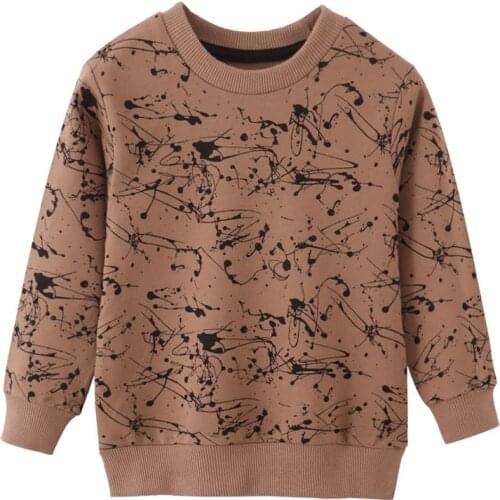 Jumping Meters Boys Sweatshirts For Autumn Winter Sport Baby Cotton Clothes Hot Selling Toddler Shirts Cartoon Print Fashion Top