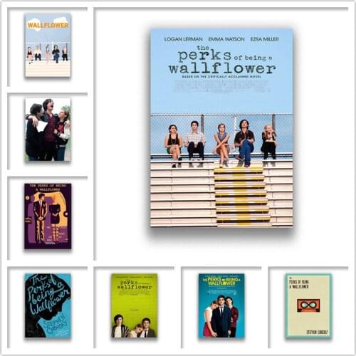 The Perks of Being a Wallflower Wall Stickers White Coated Paper Prints High Definition Home Decoration