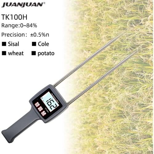 TK100H Portable Hay Moisture Meter for cereal straw,bran, Forage grass, Leymus chinensis, Emperor bamboo grass, testing fibre