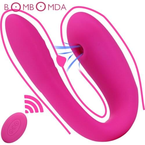 Vagina Sucking Vibrator For Women U Dildo Vibrators Oral Sex Clitoris Stimulation Female Masturbation Erotic Sex Toys For Adult