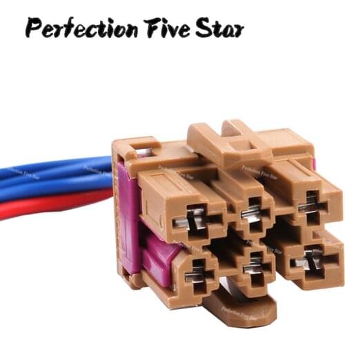 1J0937731 Air Blower Fan Wiring Harness 6 Pin Plug Connector For VW Passat 1997-2000 Touareg 2011 2012 For Audi A4 1995-1997