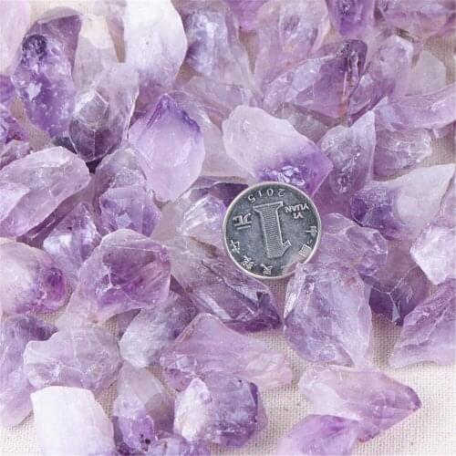 1PC Crystal Amethyst DIY Jewelry Material Pendant Earring Dangle Earrings Bracelet Natural Stone Quartz Making