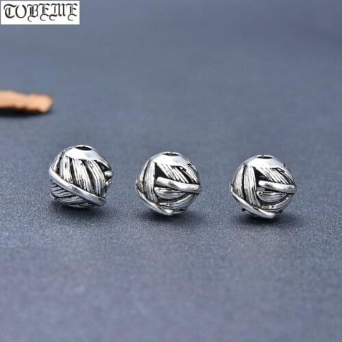 100% 925 Silver Beads Silver Carved Leaf Loose Beads DIY Jewelry Findings Jewelry Accessories Beads
