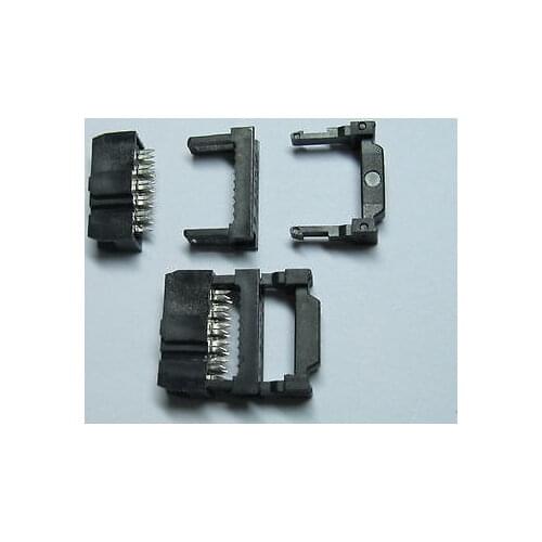 120 pcs Mini 10pin IDC Cable Header Connector 2.54mm Pitch 3-peice