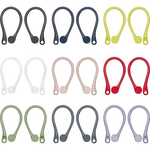 2pcs Mini Anti-fall Anti-lost Bluetooth Headset Earhooks Earphone Holder For Airpods 1 2 Accessories