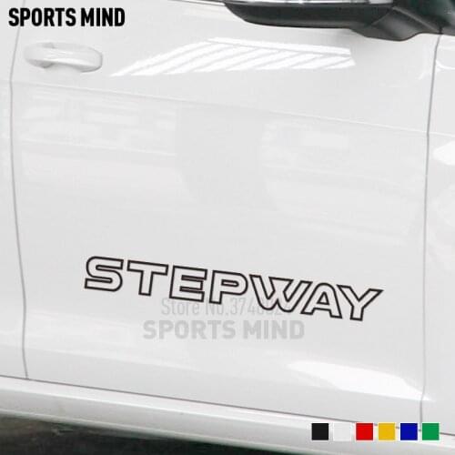 2 Pieces Customizable Car Styling Decal Automobiles For Renault Dacia Duster Logan Lodgy Sandero Dokker Stepway Car Sticker