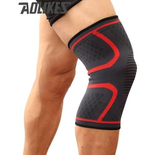 2018 New Basketball Volleyball Running Fitness Riding Non-Slip Elastic Nylon Sports Breathable Knee Pads Compression Knee Pads