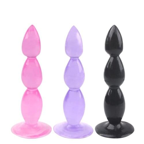 3beads butt plugs Bubbles Beginner Anal Plug Sex Toys for Women backyard anus stopper prostate Plug Waterproof Body Massage gay