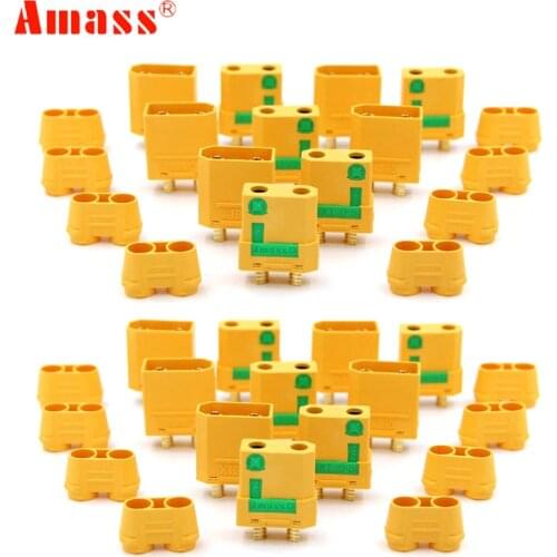 50pair Amass XT90S XT90-S Male Female Bullet Connector Anti Spark For RC DIY FPV Quadcopter brushless motor Drone