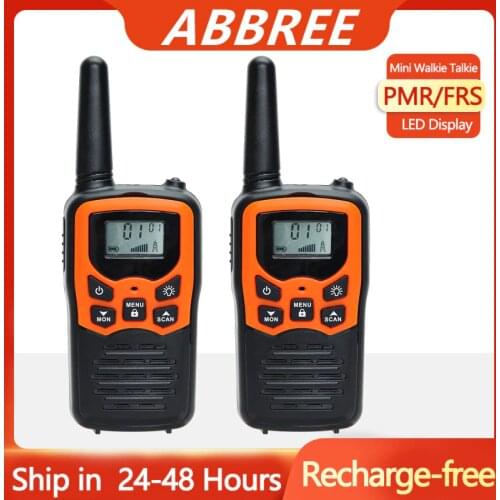 ABBREE T5 Mini Walkie Talkies Long Range Two Way Radios Up to 8KM VOX Bulit-in Flashlight for Hiking Camping Outdoor Activities