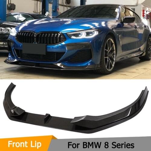 Car Front Bumper Lip Splitters for BMW 8 Series G14 G15 G16 M Sport F93 M8 2 Door 4 Door 18-21 Carbon Fiber Front Lip Splitters