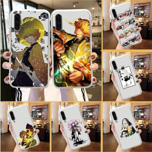Demon Slayer Phone Case For Samsung Galaxy A 3 5 7 8 10 20 21 30 40 50 51 70 71 E S 2016 2018 4G transparent tpu bumper painting