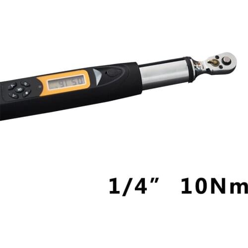 10 Nm 1/4'' Electric Ratchet Head Digital Torque Wrench LCD Display Bike car Repair Tool Electric Torque Spanner Accuracy 2