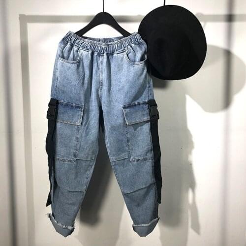 Owen Seak Men Denim Jeans Formal High Street Mens Clothing Hip Hop Spring Straight Men Solid Jeans Pants Size XL