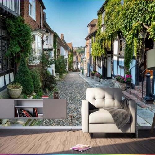 Italy European Street Town Wallpaper Mural 3D Print Photo Wallpaper Rolls for Living Room Wall Decor Landscape Flower Wall Paper