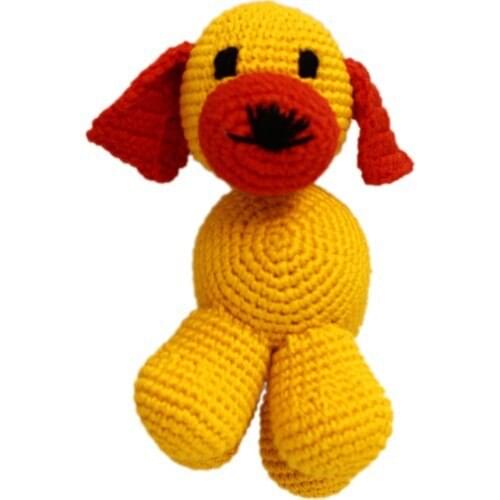 Amigurumi Washable Organic Hand-Knitted Small Dog