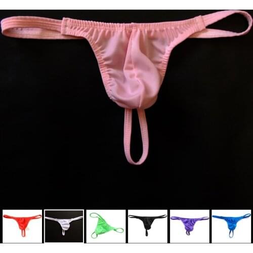 Thin Belt Mens G Strings And Thongs 2019 New Tight Mens Jockstrap Erotic Penis Pouch Sissy Panties String gay underwear