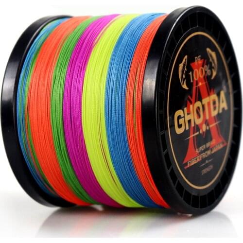 GHOTDA 8 Strands 1000M 500M 300M PE Braided Fishing Line 0.14-0.50mm 18-78lb Saltwater Fishing Weave Super Strong 8 Braid