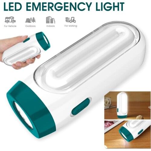 Portable Emergency LED Flashlight Rechargeable 2 Modes Power Failure Flashlight Handheld Camping Lights for Emgergencies