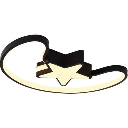 Cartonn Childrens Room Ceiling Lamp Simple Modern Boy Girl Star and Moon Creative Personality Nordic Warmly Bedroom Lighting