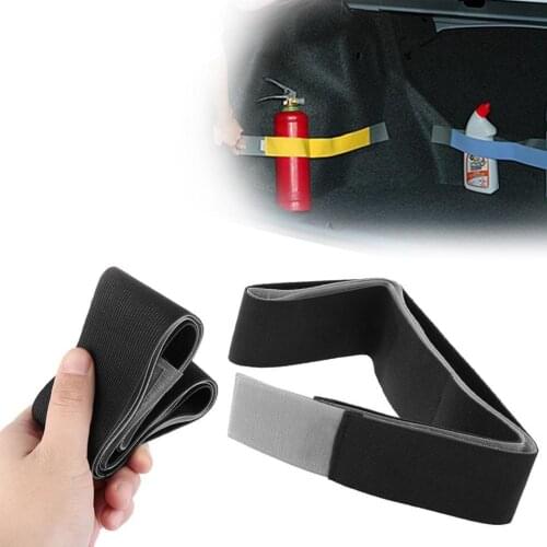 Car Trunk Stowing Organizer Strap Fixed Elastic Bandage Magic Sticker Band Auto Organizer Tidying Belt Universal Storage Rope