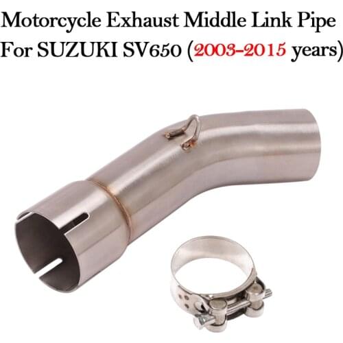 Slip On Motorcycle Exhaust Modified Muffler Moto Escape Mivv Connecting Middle Link Pipe For SUZUKI SV650 SV 650 2003-2015 Bike