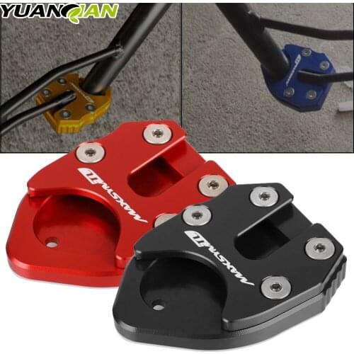 Motorcycle TL500 CNC Kickstand Side Stand Plate Pad Enlarge Extension Foot Plate Sidestand For SYM MAXSYM TL500 TL 500 2019-2021