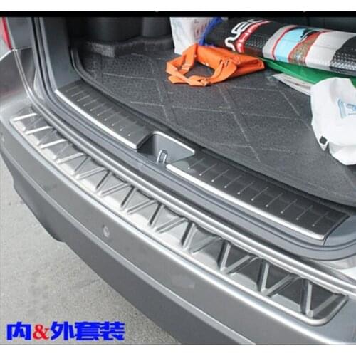 High Quality Car Accessories Stainless Steel Rear Bumper Foot Plate For KIA Sportage 2007-2012