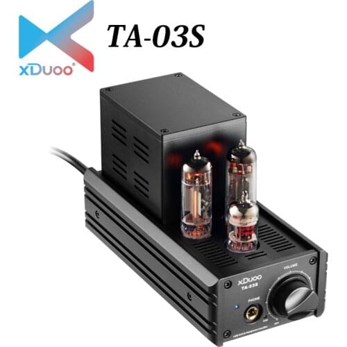 XDUOO TA-03S CS4398*2 XMOS PCM 32bit/192KHZ Native DSD128 USB DAC Tube Headphone Amplifier